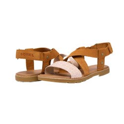 Sorel Ella III Crisscross Sandal Women's in Pearlescent